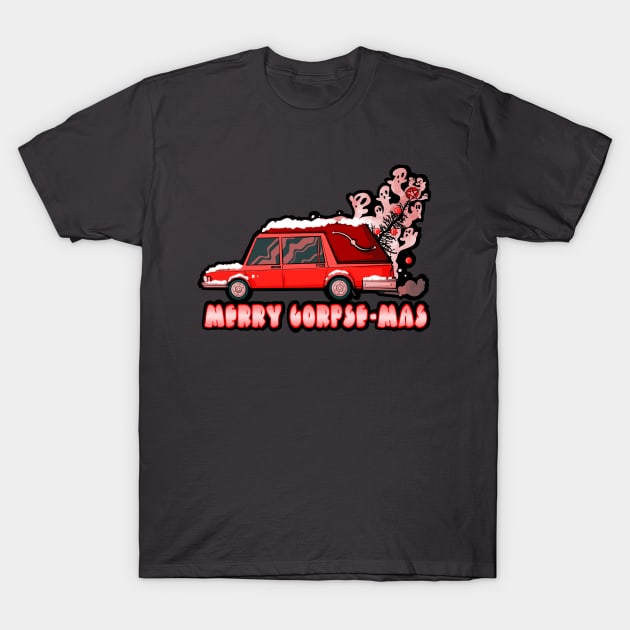 Little Red Hearse T-Shirt by LVBart